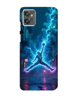 Чехол для Motorola MOTO G32 с картинкой «Jordan Gold Jumpman»