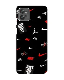 Чехол для Motorola MOTO G32 с картинкой «Nike Mix Pattern»