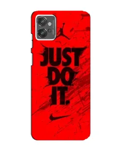 Чехол для Motorola MOTO G32 с картинкой «Nike Just Do It»