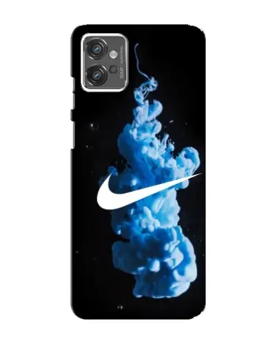 Чехол для Motorola MOTO G32 с картинкой «Nike и синий дым» Чехол для Motorola MOTO G32 с картинкой «Nike и синий дым»
