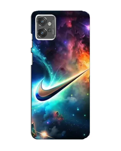 Чехол для Motorola MOTO G32 с картинкой «Космический Nike Swoosh» Чехол для Motorola MOTO G32 с картинкой «Космический Nike Swoosh»