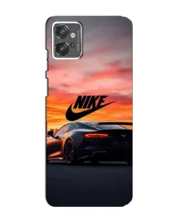Чехол для Motorola MOTO G32 с картинкой «Nike и суперкар»