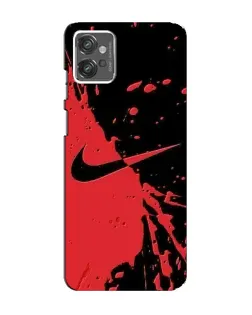 Чехол для Motorola MOTO G32 с картинкой «Красные брызги Nike» Чехол для Motorola MOTO G32 с картинкой «Красные брызги Nike»