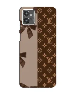 Чехол для Motorola MOTO G32 с картинкой «Louis Vuitton — банты»
