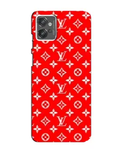 Чехол для Motorola MOTO G32 с картинкой «Яркий паттерн LV»