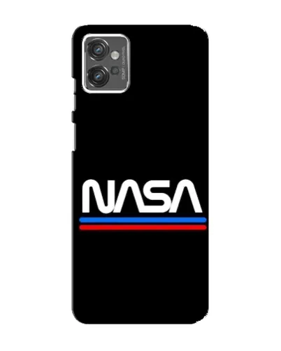 Чехол для Motorola MOTO G32 с картинкой «NASA — классика Red Blue» Чехол для Motorola MOTO G32 с картинкой «NASA — классика Red Blue»