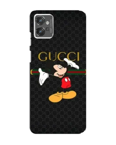 Чехол для Motorola MOTO G32 с картинкой «Микки Маус Gucci»