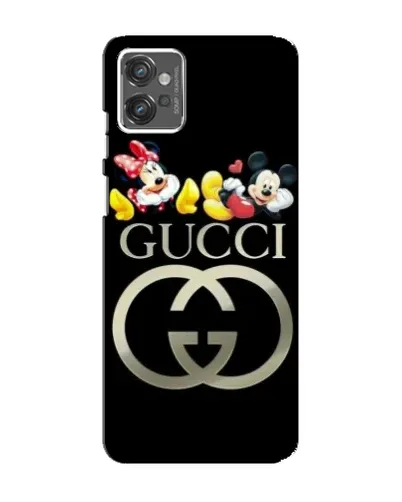 Чехол для Motorola MOTO G32 с картинкой «Gucci — герои Disney»
