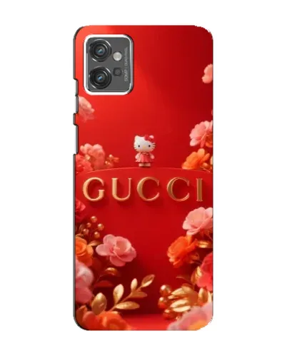 Чехол для Motorola MOTO G32 с картинкой «Gucci — золотой сад»