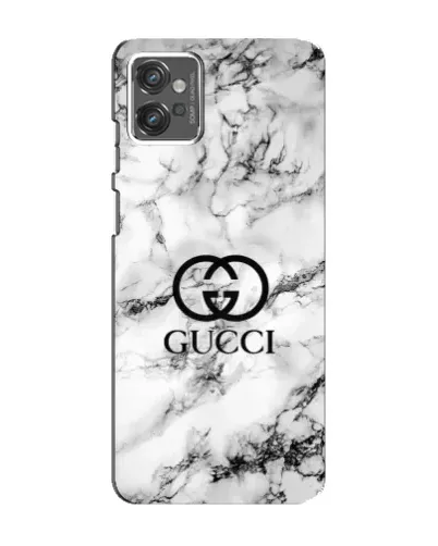Чехол для Motorola MOTO G32 с картинкой «Gucci — мраморный шик»