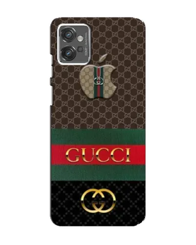 Чехол для Motorola MOTO G32 с картинкой «Gucci — брендированный десерт»