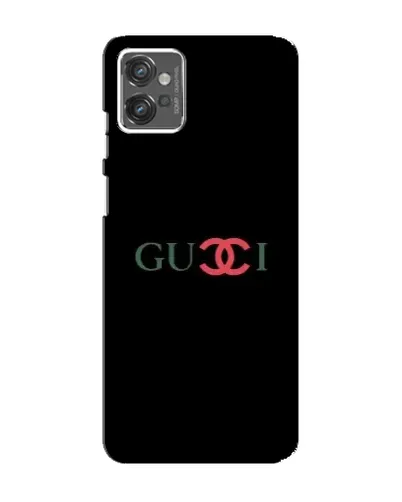 Чехол для Motorola MOTO G32 с картинкой «Gucci — красный градиент»