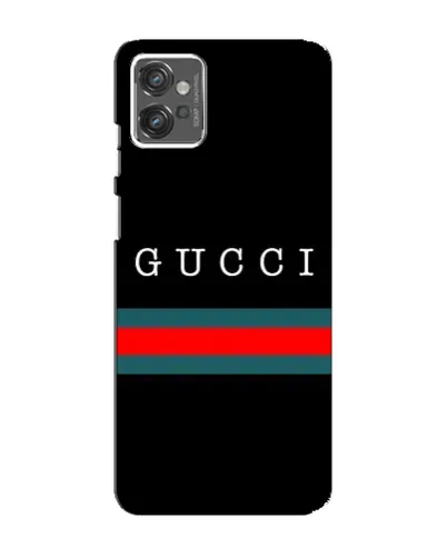 Чехол для Motorola MOTO G32 с картинкой «Gucci — красный пояс»