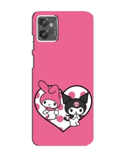 Чехол для Motorola MOTO G32 с картинкой «Kuromi и My Melody»