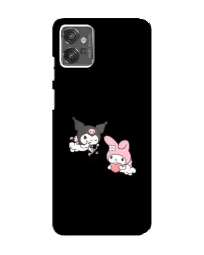 Чехол для Motorola MOTO G32 с картинкой «My Melody и Kuromi»
