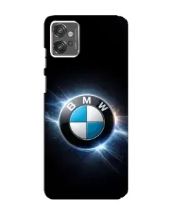 Чехол для Motorola MOTO G32 с картинкой «BMW — неоновое сияние»