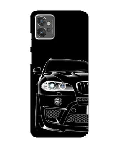 Чехол для Motorola MOTO G32 с картинкой «Темный силуэт BMW»