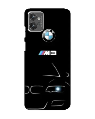 Чехол для Motorola MOTO G32 с картинкой «Минималистичный принт BMW M3»