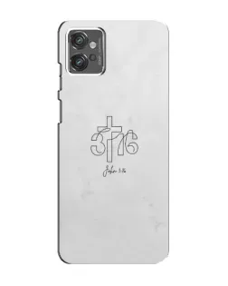Чохол для Motorola MOTO G32 з картинкою «Івана 3:16 Хрест»