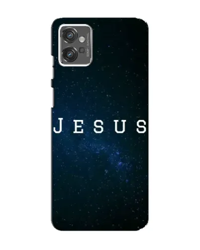 Чехол для Motorola MOTO G32 с картинкой «Звездное небо Jesus»