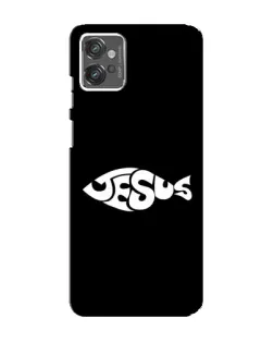 Чехол для Motorola MOTO G32 с картинкой «Рыба Jesus»