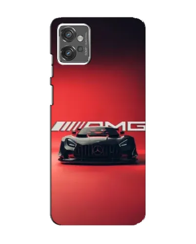 Чехол для Motorola MOTO G32 с картинкой «Mercedes AMG — красная линия»