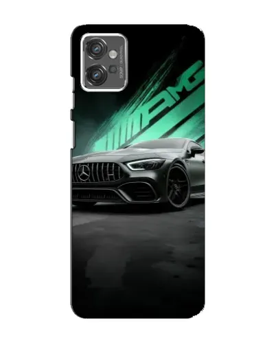 Чехол для Motorola MOTO G32 с картинкой «Темный Mercedes AMG»