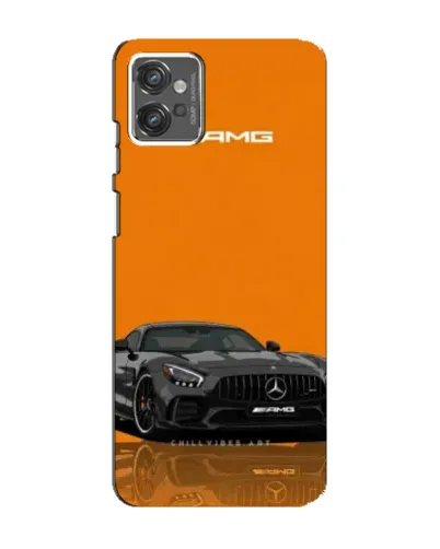 Чехол для Motorola MOTO G32 с картинкой «Оранжевый Mercedes AMG»
