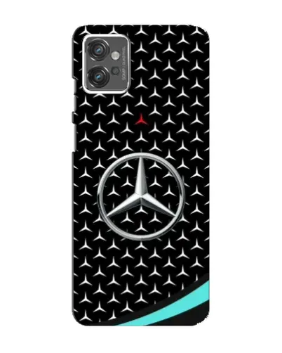 Чехол для Motorola MOTO G32 с картинкой «Mercedes — бирюзовый акцент»