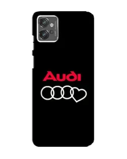 Чехол для Motorola MOTO G32 с картинкой «Логотип Audi Heart»