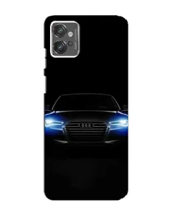 Чехол для Motorola MOTO G32 с картинкой «Audi в неоне»