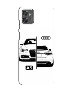 Чехол для Motorola MOTO G32 с картинкой «Audi — контрастный дизайн»
