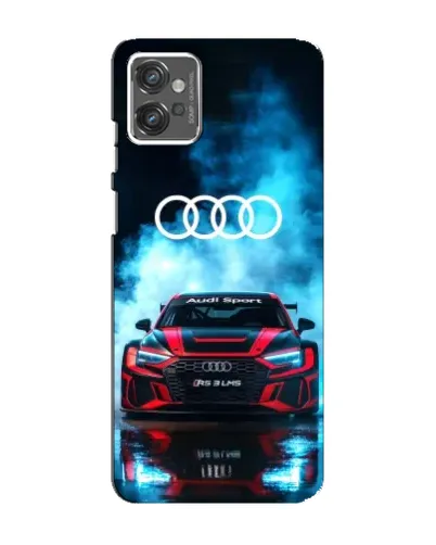 Чехол для Motorola MOTO G32 с картинкой «Audi Sport — неон»