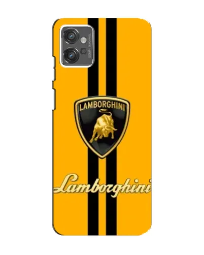 Чехол для Motorola MOTO G32 с картинкой «Lamborghini Stripe желтый»