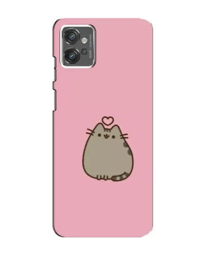 Чехол для Motorola MOTO G32 с картинкой «Pusheen сердце»