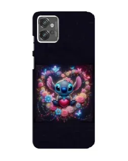 Чехол для Motorola MOTO G32 с картинкой «Stitch в цветах» Чехол для Motorola MOTO G32 с картинкой «Stitch в цветах»