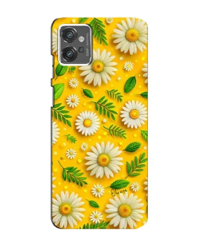 Чехол для Motorola MOTO G32 с картинкой «Ромашковое солнце»