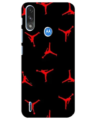 Чехол для Motorola E7 Power с картинкой «Jordan Red Pattern» Чехол для Motorola E7 Power с картинкой «Jordan Red Pattern»