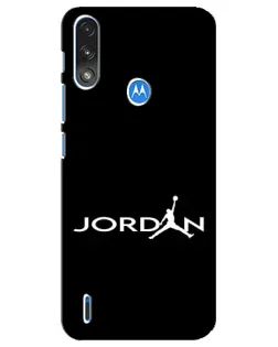 Чохол для Motorola E7 Power з картинкою «Jordan White Logo»
