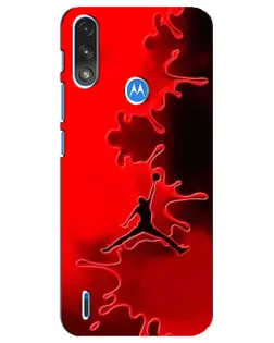 Чохол для Motorola E7 Power з картинкою «Jordan Red Smoke»