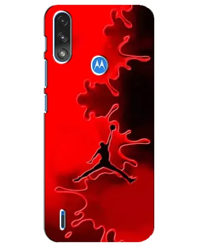 Чехол для Motorola E7 Power с картинкой «Jordan Red Smoke» Чехол для Motorola E7 Power с картинкой «Jordan Red Smoke»