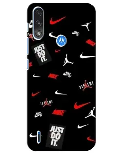 Чохол для Motorola E7 Power з картинкою «Nike Mix Pattern»