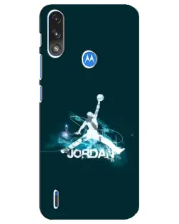 Чохол для Motorola E7 Power з картинкою «Jordan Blue Fire»