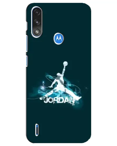 Чехол для Motorola E7 Power с картинкой «Jordan Blue Fire» Чехол для Motorola E7 Power с картинкой «Jordan Blue Fire»