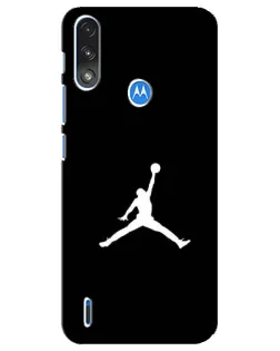Чохол для Motorola E7 Power з картинкою «Jordan Silhouette»