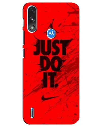 Чехол для Motorola E7 Power с картинкой «Nike Just Do It» Чехол для Motorola E7 Power с картинкой «Nike Just Do It»