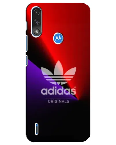 Чехол для Motorola E7 Power с картинкой «Adidas Red Neon»