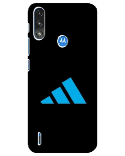 Чехол для Motorola E7 Power с картинкой «Adidas Cyan Logo»