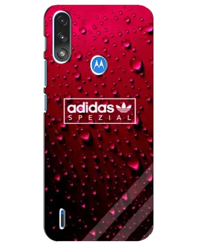 Чехол для Motorola E7 Power с картинкой «Adidas Gold Marble»