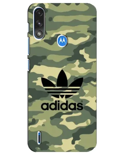Чехол для Motorola E7 Power с картинкой «Милитари стиль Adidas»